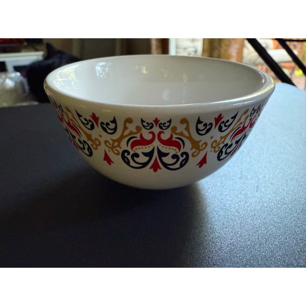 Bertolli Prep Cheese, Oil, Pinch Bowl w/ Black Red Gold Design